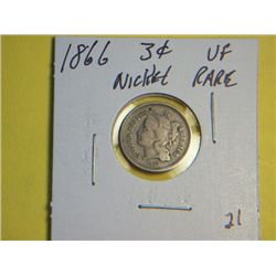 1866 3 CENT NICKEL
