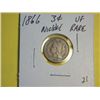 Image 1 : 1866 3 CENT NICKEL
