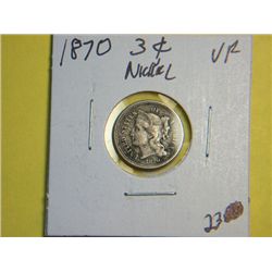 1870 3 CENT NICKEL