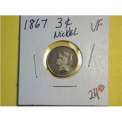 1867 3 CENT NICKEL