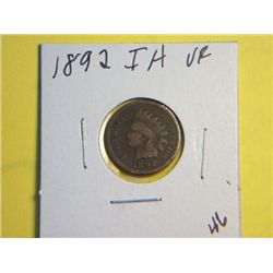 1892 INDIAN HEAD CENT