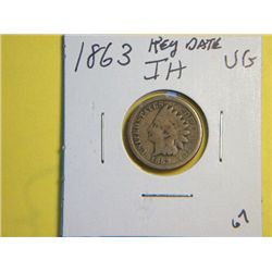 1863 INDIAN HEAD CENT