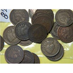 (20) INDIAN HEAD CENT