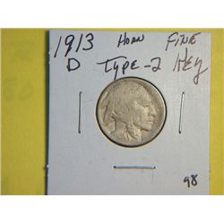 1913 D BUFFALO NICKEL