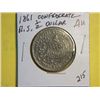 Image 1 : 1861 CONFEDERATE 1/2 DOLLAR (restrike)