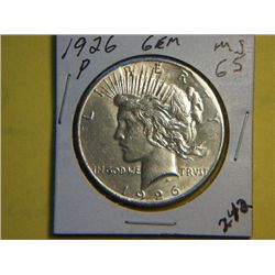 1926 P PEACE DOLLAR