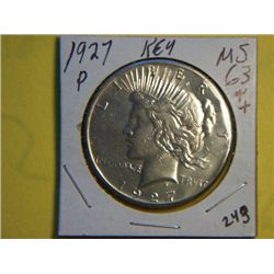 1927 P PEACE DOLLAR