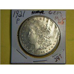 1921 P MORGAN DOLLAR