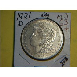 1921 D MORGAN DOLLAR