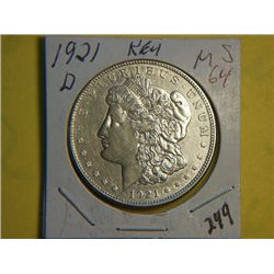 1921 D MORGAN DOLLAR