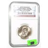 Image 1 : 2008-P PRESIDENT DOLLAR JOHN QUINCY ADAMS *CERTIFIED BY NGC FIRST DAY OF ISSUE BU UNC*!!