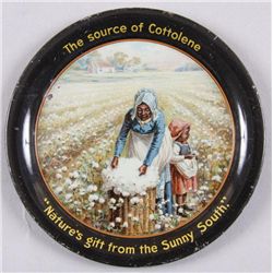 Original Tin Advertising Tray - Cottolene"The source of Cottolene", "Nature's gift  from the Sunny S