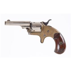 Colt Mdl Open Top Pocket Cal .22RF SN:64963Open top 7 shot revolver chambered in .22  Rimfire. Nicke