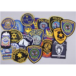 Lot of 21 Miscellaneous USA PatchesSeveral NRA patches, some city Police and  County Sheriff authent