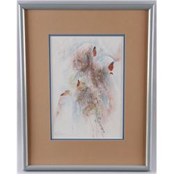 Original Watercolor by Didi BoehmDepicting an abstract of a Taos women. Hand  signed lower right han