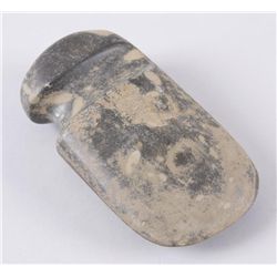 Fluted Finger Groove Axe Head7"x3 1/2"x1 1/2", As is, unknown age and  origin. Please review as we a