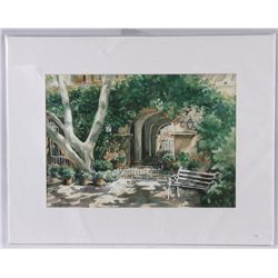 Fine Art Print Entitled "Old Tlaquepaque" #2/200by Margareth Brummerman, image measures  20"x14", Re