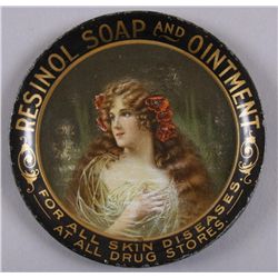 Original Tin Advertising Change Tray- Resinol SoapResinol Soap and Ointment for All Skin  Diseases a