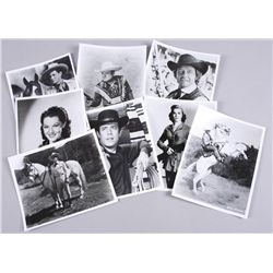 Lot of 8 Old 8"x10" Western Actor PhotographsIncludes many well known Golden Age  personalities.