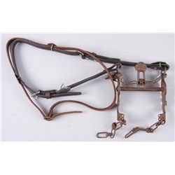 Western Headstall with Spanish BitBird design, in rusty condition.