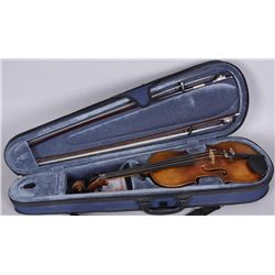 Handmade Antique Violin by ScrollgraftSpruce top, maple back and sides, ebony heel  cap, new strings