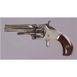 Smith & Wesson Mdl 1 Cal .22S SN:106284SIngle action spur trigger revolver chambered  in .22 short. 