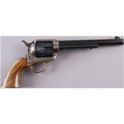 Dakota SA Revolver Cal .357mag SN:3208Finely European scroll engraved with deluxe  grips, 7 1/2" BBL