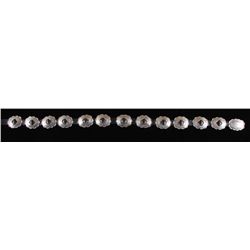 High Quality Ladies Concho BeltStamped WB inside of a horseshoe, all  sterling and clearly marked, b