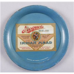 Original Tin Advertiser -Iroquois Indian Head Beer"Iroquois Brewery, Buffalo, NY", depicting  and In