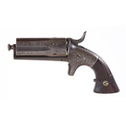 Bacon Arms Mdl Pepperbox Cal .22RF SN:296Spur trigger 6 shot pepperbox pistol in .22  RF. Smooth squ