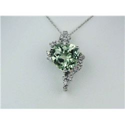 Pleasant 14K YG Ladies Flower Style PendantFlower design set with approx 0.30 carats in  diamonds of