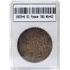 Image 1 : 1922-D Peace Silver  Dollar in a Display Case