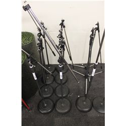 LOT OF 4 ADJUSTABLE TILTING LIGHT STANDS