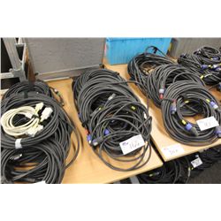 LOT OF AUDIO CABLES