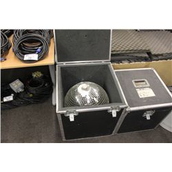 16 INCH MIRROR BALL & 2 DINO STYLE CASES