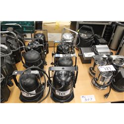 4 SMALL STAGE LIGHTS