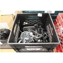 BIN OF LIGHTING C-CLAMPS