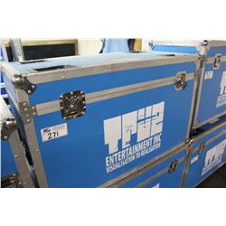 LARGE MOBILE BLUE DINO STYLE TRAVEL CASE