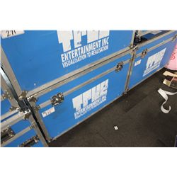 LARGE MOBILE BLUE DINO STYLE TRAVEL CASE