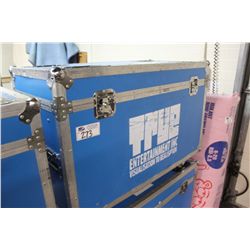 LARGE MOBILE BLUE DINO STYLE TRAVEL CASE