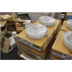 LARGE LOT OF GLASS FLEUR PLATERS