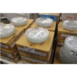 LARGE LOT OF GLASS FLEUR PLATERS