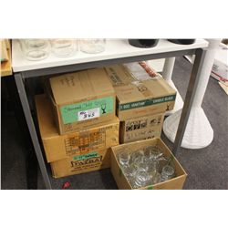 SHOT GLASSES, BRANDY GLASSES, AND ASSORTED