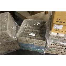 3 TRAYS AND CANDLE HOLDERS