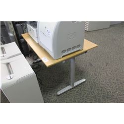 MAPLE ADJUSTABLE HEIGHT COMPUTER TABLE