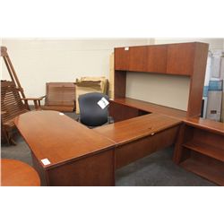 CHERRY U-SHAPE EXECUTIVE DESK