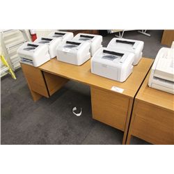 OAK DOUBLE PEDESTAL EXECUTIVE DESK