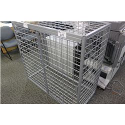 GREY COMMERCIAL GRADE LOCKABLE DISPLAY CASE