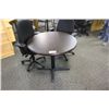 Image 1 : NIGHT SHADE 36" ROUND CONFERENCE TABLE