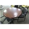 Image 1 : MAHOGANY 42" ROUND TABLE